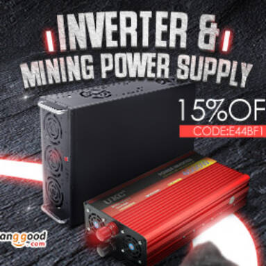 Up to 27% OFF for Inverter & Mining Power Supply with 15% OFF Coupon from BANGGOOD TECHNOLOGY CO., LIMITED