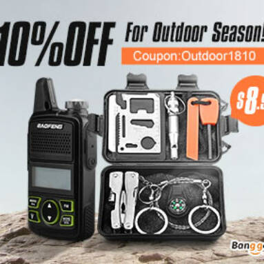 Season Promotion: Up to 10% OFF for  Outdoor  from BANGGOOD TECHNOLOGY CO., LIMITED