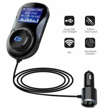 Car Bluetooth Hands-free Dual USB Charger, 47% Off US$14.65 Now from Newfrog
