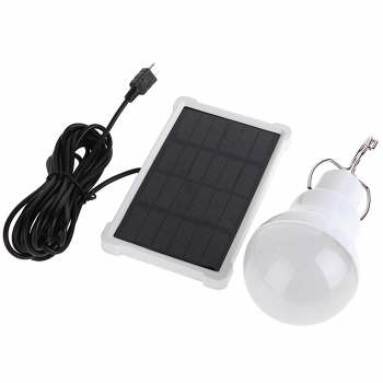 Solar Powered White Night LED For Camping Tent, 50% Off US$5.98 Now from Newfrog