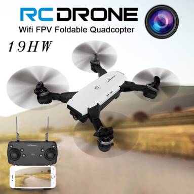 $46 with coupon for 19HW 2.4G Selfie Drone Wifi FPV RC Quadcopter – RTF from TOMTOP