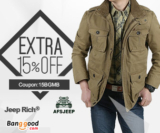15% OFF for Mens Brand Clothing Promotion from BANGGOOD TECHNOLOGY CO., LIMITED
