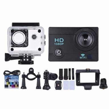 $15 with coupon for 2″ LCD 12MP 1080P WiFi Action Sports Camera from TOMTOP