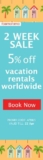 Two weeks sale – 5% off vacation rentals worldwide from Roomorama