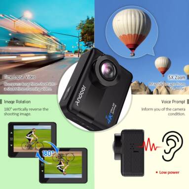 $69 with coupon for 2.31inch Touch Screen Andoer AN1 4K WiFi Sports Action Camera from TomTop