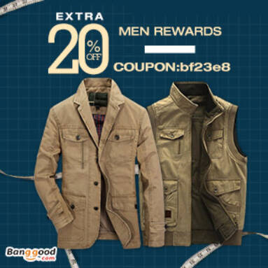 Up to 20% OFF for Man Clothing from BANGGOOD TECHNOLOGY CO., LIMITED