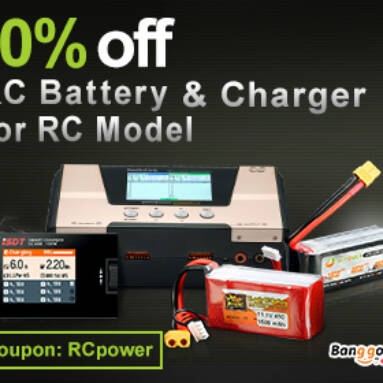 Extra 10% OFF for Collection RC Battery and Charger for RC Model from BANGGOOD TECHNOLOGY CO., LIMITED