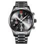 2017 Top Men Watches CADISEN Fashion Business Luxury Brand sport Quartz Watch Stainless Steel  -  FULL BLACK 