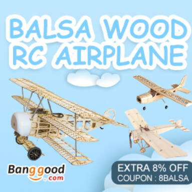 8% OFF for RC Airplane Promotion from BANGGOOD TECHNOLOGY CO., LIMITED