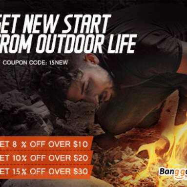 15% OFF Outdoor & Camping Products from BANGGOOD TECHNOLOGY CO., LIMITED