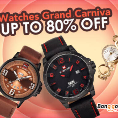 Watches Grand Carnival – Up to 80% OFF from BANGGOOD TECHNOLOGY CO., LIMITED