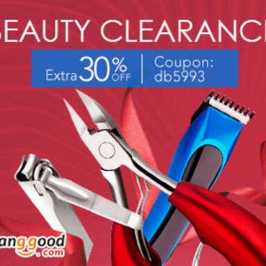 30% OFF Clearance for Beauty Products from BANGGOOD TECHNOLOGY CO., LIMITED