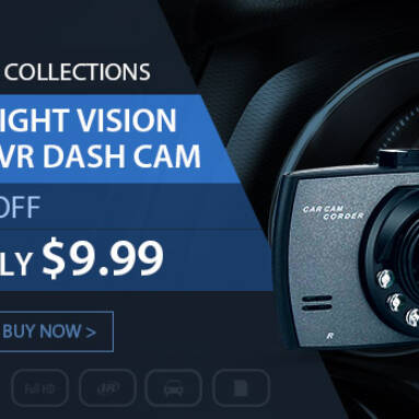 2.4in 1080P Car DVR Night Vision Camera, 60% OFF Only $9.99 from Newfrog.com