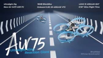 €88 with coupon for 21g Betafpv Air75 1S 75mm Brushless Whoop RC FPV Racing Drone from BANGGOOD
