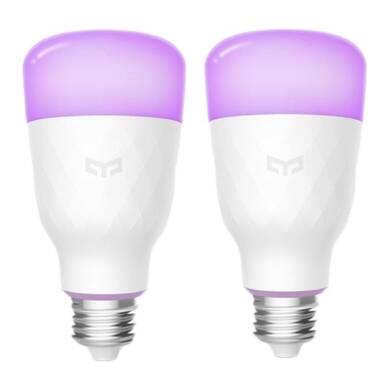 €32 with coupon for 2PCS Yeelight YLDP06YL E27 10W RGBW Smart LED Bulb Work With Amazon Alexa AC100-240V(Xiaomi Ecosystem Product) from BANGGOOD