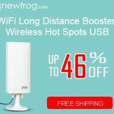 WiFi Long Distance Booster Wireless Hot Spots USB-Up to 46% Off from Newfrog.com