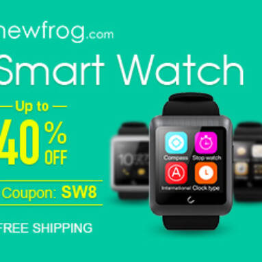 Smart Watch-Up to 40% off COUPON from Newfrog.com