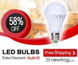 LED Bulbs, Up to 58% Off, Free Shipping from Newfrog.com