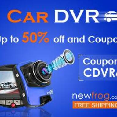Car DVR – Up to 50% off and Coupon: CDVR6@Newfrog.com from Newfrog.com