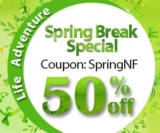Spring Break Special-Life Adventure, Up To 50% Off from Newfrog.com