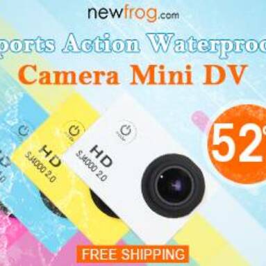 Sports Action Waterproof Camera Mini DV-Up to 52% Off from Newfrog.com