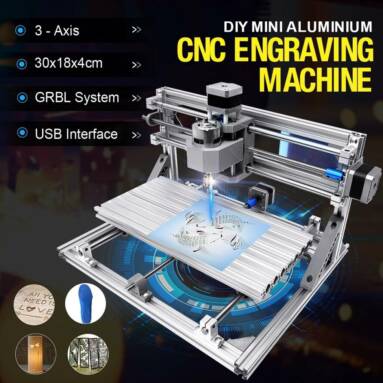 €99 with coupon for 3018 3 Axis Mini DIY CNC Router Standard Spindle Motor Wood Engraving Machine Milling Engraver from EU PL warehouse BANGGOOD