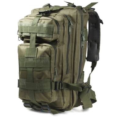 $16 flashsale for 30L Outdoor Military 3P Backpack  –  ARMY GREEN from GearBest