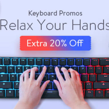 20% OFF for Keyboard Promotion from BANGGOOD TECHNOLOGY CO., LIMITED