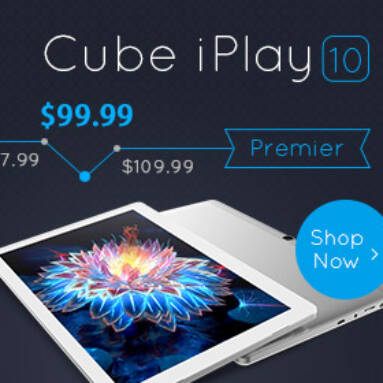 $109.99 for Cube iPlay10 Cube iPlay10 U83 32GB Android 6.0 Tablet from BANGGOOD TECHNOLOGY CO., LIMITED