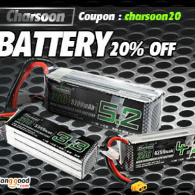 20% OFF for RC Battery Promotion from BANGGOOD TECHNOLOGY CO., LIMITED