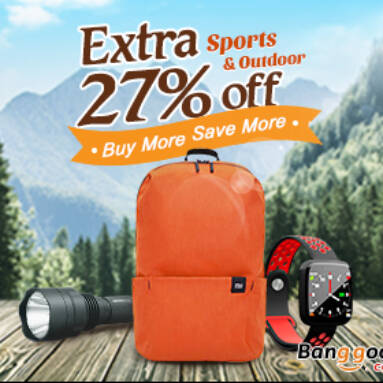 Extra 27% OFF for Sports & Outdoor from BANGGOOD TECHNOLOGY CO., LIMITED