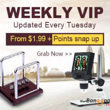 Weekly VIP For Electronics, Toys & Games, Smart Livings, Home & Outdoor from BANGGOOD TECHNOLOGY CO., LIMITED