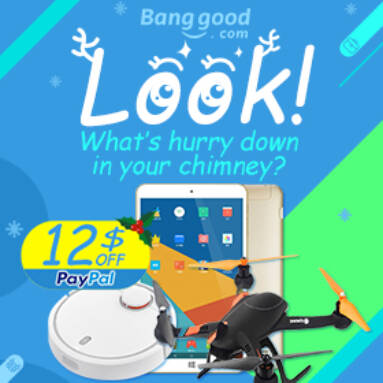 12% OFF Paypal Santa Promotion for ALL Categories from BANGGOOD TECHNOLOGY CO., LIMITED