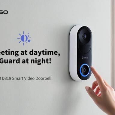 $89 with coupon for 360 D819 Smart Video Doorbell from GEARBEST