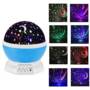 360 Degree Electric Rotating Cosmos Projector Night Lamp  -  BLUE