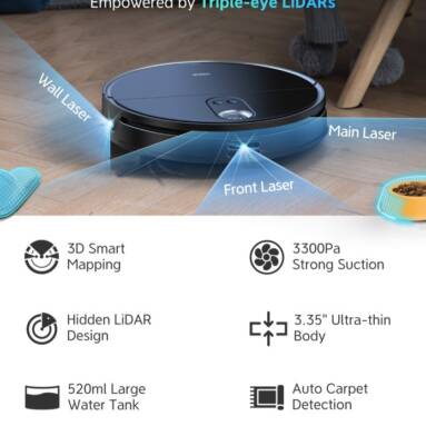 €385 with coupon for 360 S10 Robot Vacuum Cleaner 3300Pa Superior Suction Vacuuming Sweeping Mopping from EU warehouse GEEKBUYING