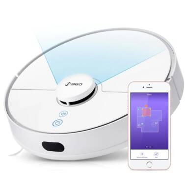 €186 with coupon for 360 S5 Smart Robot Vacuum Cleaner with LDS Laser Navigation from EU warehouse GSHOPPER