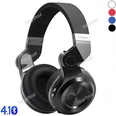 6%OFF for Bluedio T2 Wireless Bluetooth 4.1 Stereo Bass Headphone Headset with Mic from TinyDeal