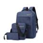3Pcs Backpack Set 20.8L 15.6-inch USB Charging Laptop Bag Waterproof Shoulder Bag Pen Bag For Camping Travel 