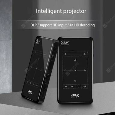 $247 with coupon for 4K Projector HD DLP Mini Intelligent Mini Projector Convenient from GEARBEST