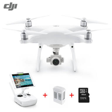 Big Discount Only $1,599.00 with Free Shipping for DJI Phantom 4 Pro 20MP 4K Drone Dual Battery Pack from Zapals