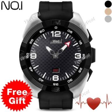 50%OFF for NO.1 G5 Smart Watch: Ultra-thin 9.9mm Call SMS Reminder Heart Rate Monitor Gesture Wake-up Remote Music from TinyDeal