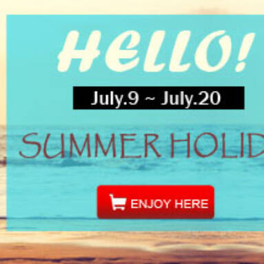 SUMMER HOLIDAY from TinyDeal