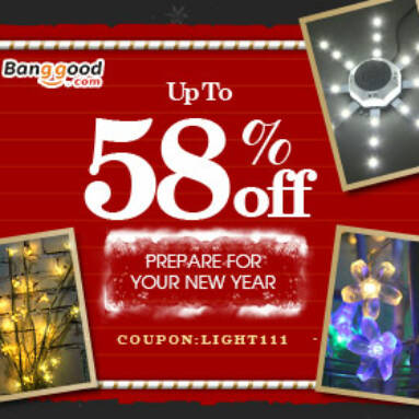 15% OFF LED Lighting Promotion for New Year from BANGGOOD TECHNOLOGY CO., LIMITED