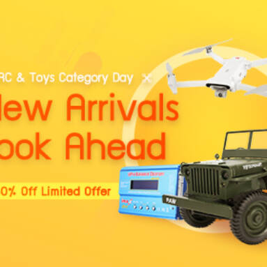 50% OFF for RC & Toys Category Day from BANGGOOD TECHNOLOGY CO., LIMITED