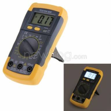 LCD Digital Multimeter Ohmmeter Multi Tester AC DC Voltmeter Gray+Yellow-Only US$8.30 from Newfrog.com