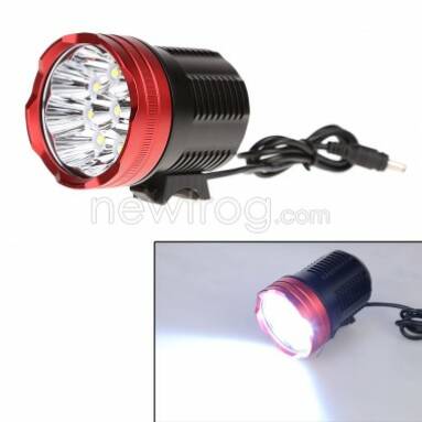 15000 Lumen 20000mAh 9x CREE XM-T6 LED Head Front Bicycle Light Bike Lamp-Up To 45% Off from Newfrog.com