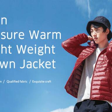 $53 with coupon for 90FUN Men Leisure Down Jacket Warm Light Weight from GearBest
