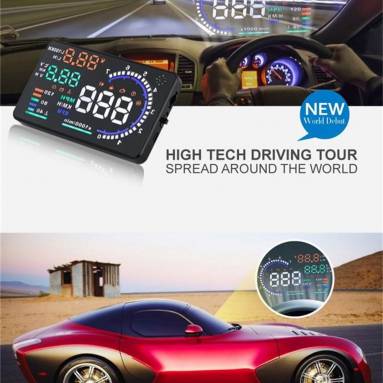 $31 with coupon for A8 5.5 inch Digital OBD II Car Head Up Display (HUD) Projector from GEARVITA
