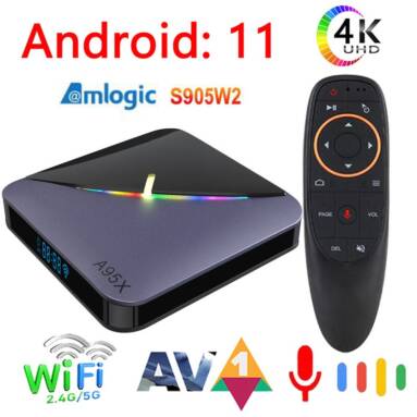 €34 with coupon for A95X F3 Air II Amlogic S905W2 Quad Core G31 GPU Android 11 4GB RAM 32GB ROM Smart TV BOX 2.5G 5G Dual WIFI Bluetooth 5.0 Support Youtube 4K HD from BANGGOOD